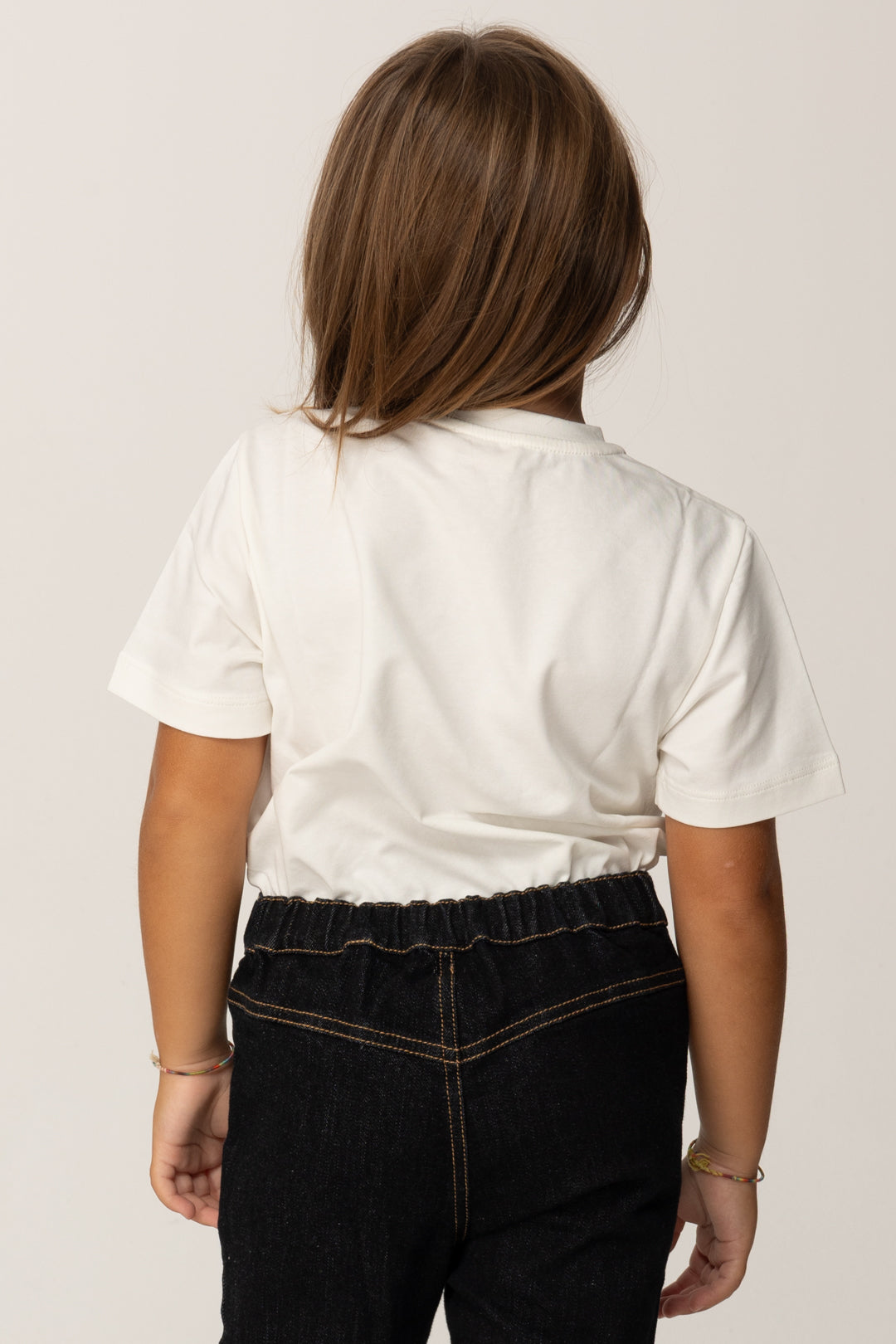 Elisabetta Franchi Girl Girl T-shirt with Geometric Logo