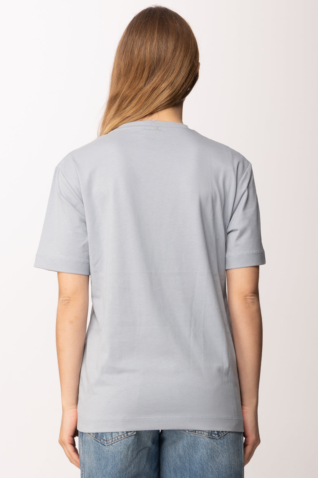Pinko T-shirt con Ricamo Gioiello Love Birds 105526 A33F E87