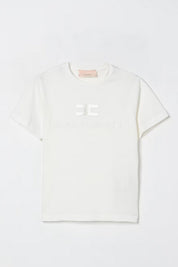 Elisabetta Franchi La mia Bambina T-shirt con Ricamo Logo e Lettering EFTS2500JE006.0004