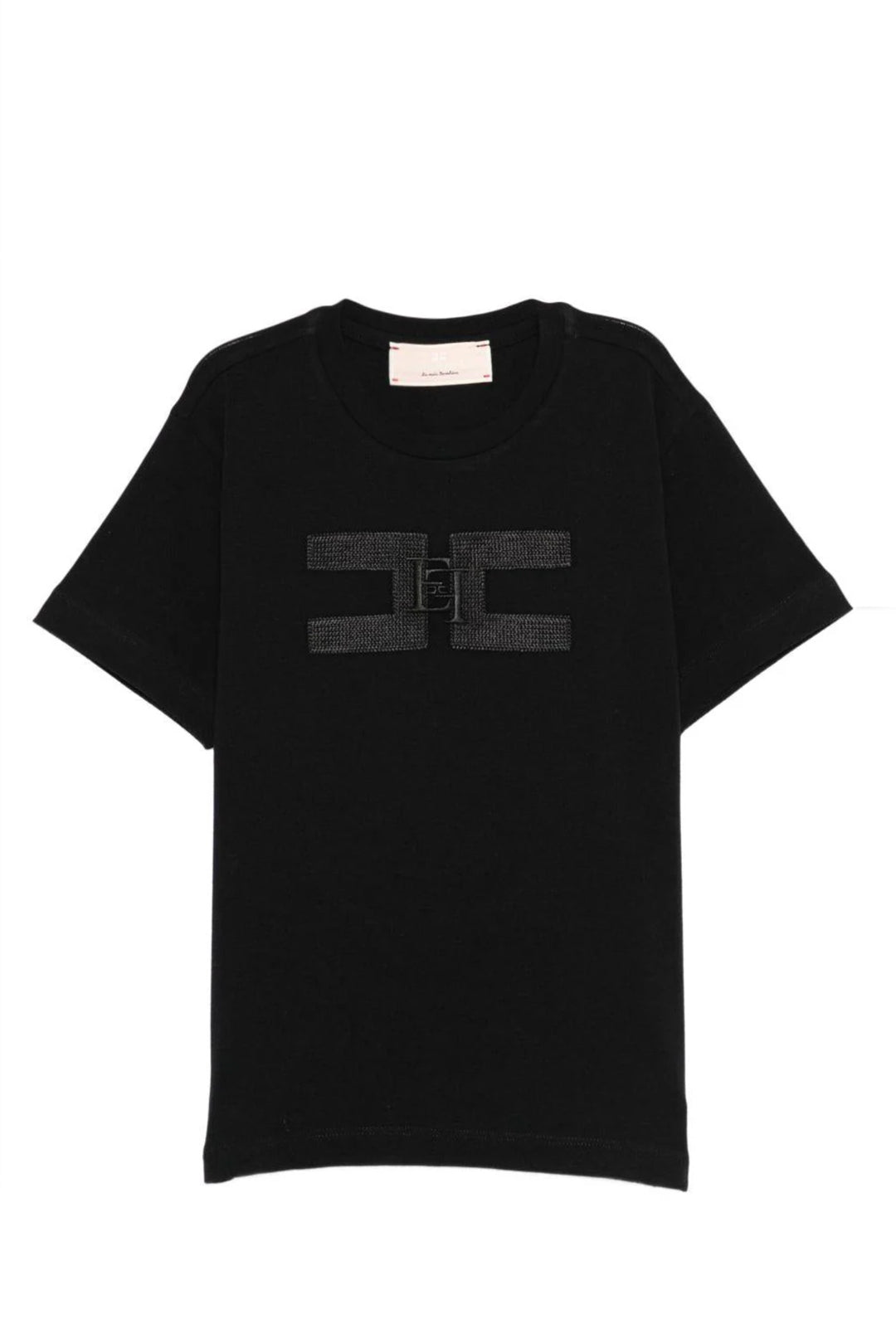 Elisabetta Franchi La mia Bambina T-shirt con ricamo logo CC EFTS2420JE006.N000