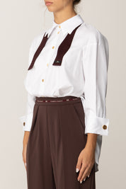 Overall aus Popeline und leichtem Crêpe