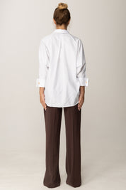 Overall aus Popeline und leichtem Crêpe