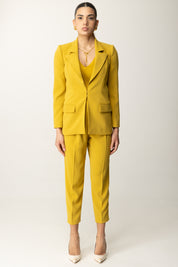 Elisabetta Franchi Tailleur giacca e pantalone TP00351E2 CURRY