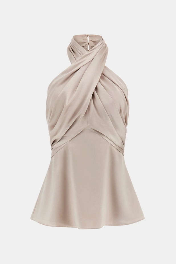 Marciano by Guess Top Aretha con scollo a incrocio 5YGH01 7246A G1BQ