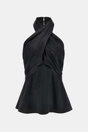 Marciano by Guess Top Aretha con scollo a incrocio 5YGH01 7246A JBLK