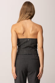 Aniye By Top Corsetto Daliah Motivo Check 181227 STONE CHECK