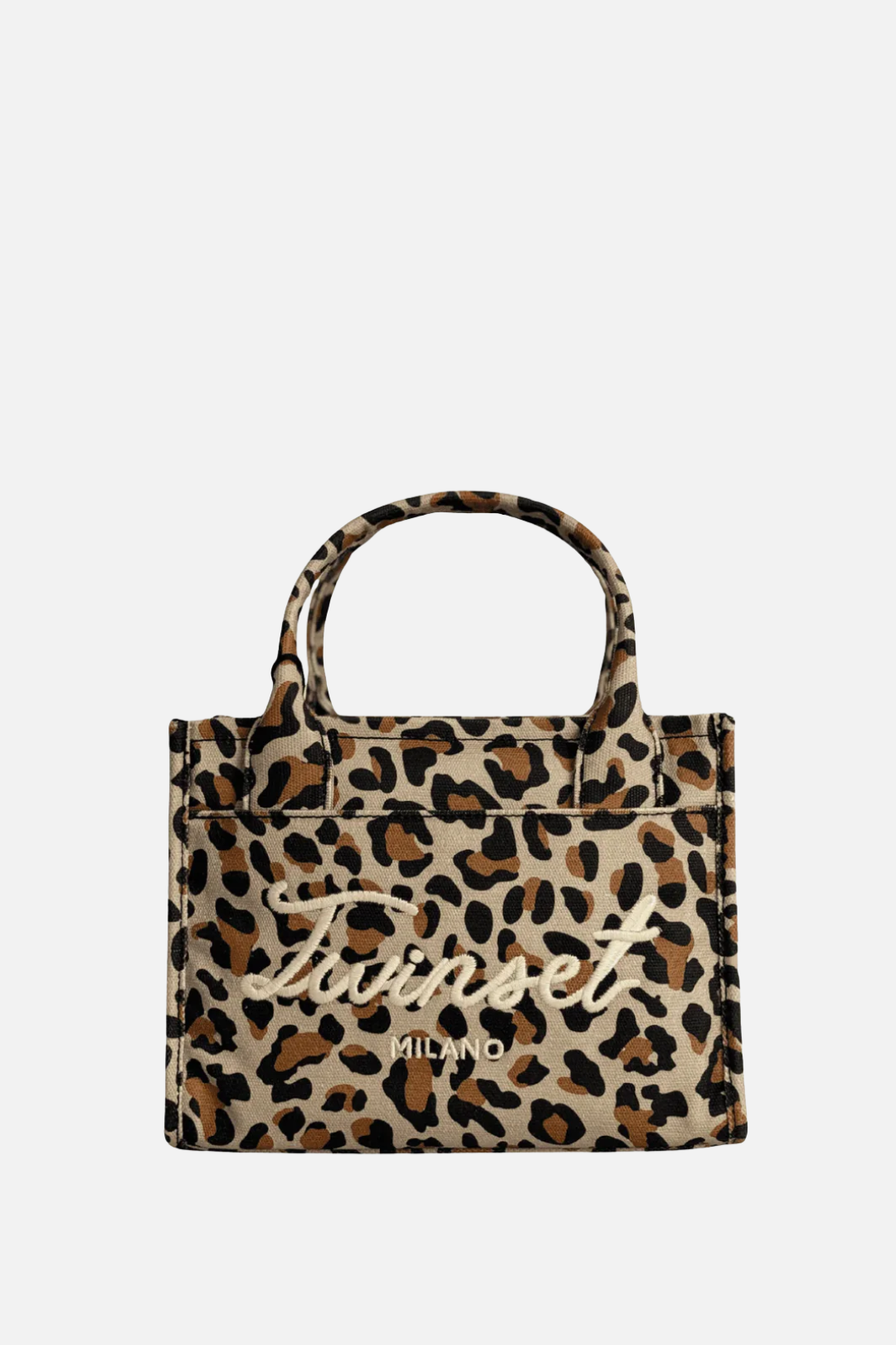 Twin-set Tote Bag In Canvas con Logo Ricamato 261TB7290 ST.MACULA