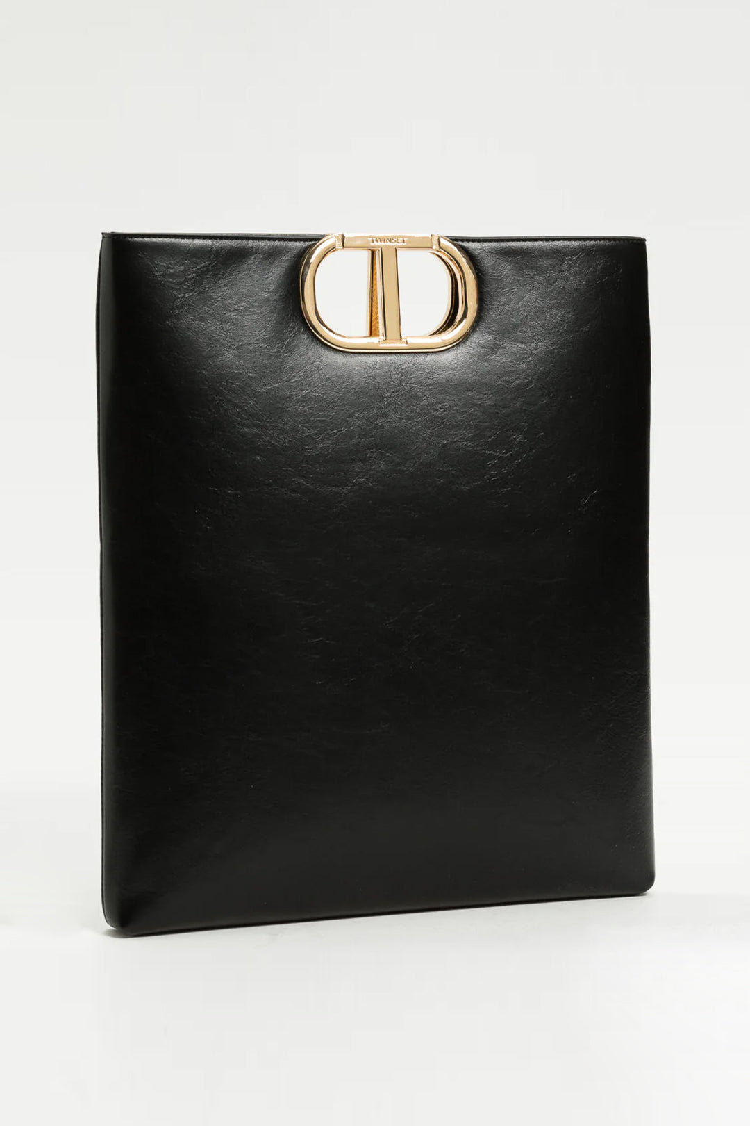 Twinset Tote piatta con manico Oval T 252TD8090 NERO