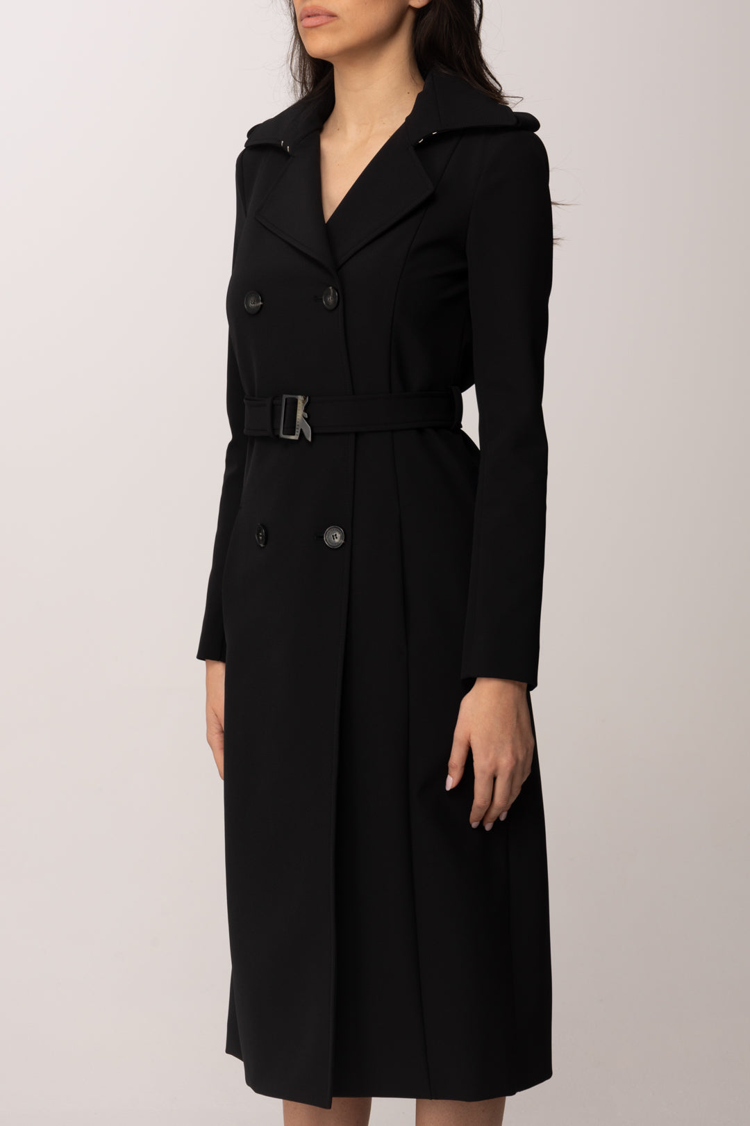 Patrizia Pepe Trench con Fibbia Fly 8O0137 A2AW NERO 