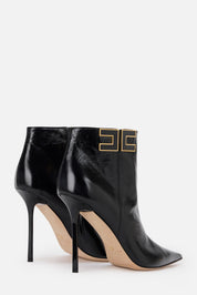 Elisabetta Franchi Tronchetti Stiletto In Pelle con Logo Cc NERO SA91B57E2