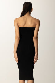 Elisabetta Franchi Tubino In Maglia con Dettagli a Jour AM05B56E2 NERO