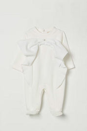 Elisabetta Franchi La mia Bambina Tutina In Felpa con Maxi Fiocco ENTU1380FF002.0000