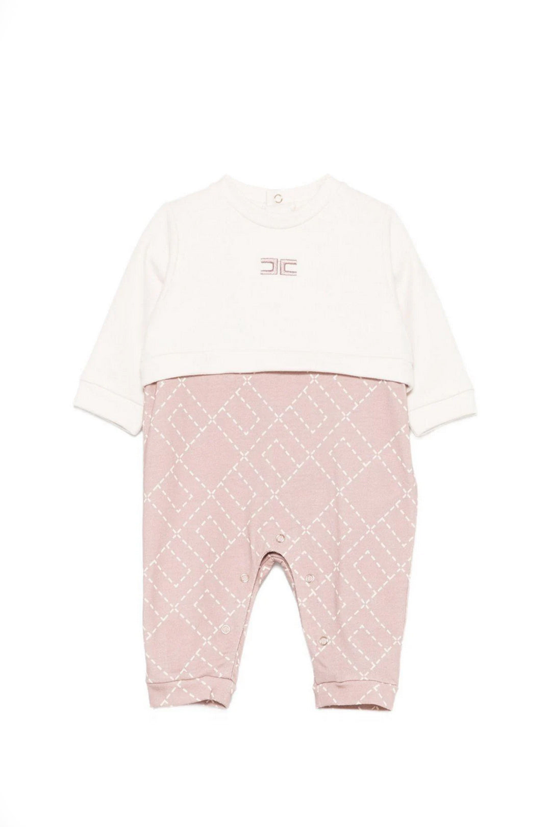 Elisabetta Franchi La mia Bambina Tutina In Felpa con Pantalone In Jersey ENTU1410FF002.D687