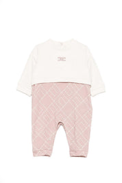 Elisabetta Franchi La mia Bambina Tutina In Felpa con Pantalone In Jersey ENTU1410FF002.D687