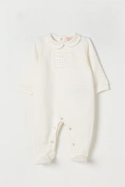 Elisabetta Franchi La mia Bambina Tutina In Felpa con Ricamo Ef ENTU1390FF002.0004