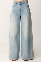 Twin-set Jeans a Palazzo Lavaggio Chiaro 251TT2260 DENIM CHIARO