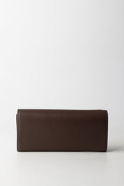 Twin-set Portafoglio Grande con Patta e Logo 252TD8390 BLACK CHOCOLATE