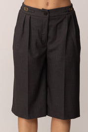 Twinset Bermuda con Fibbie Oval T 252TF2042 GRIGIO ANTRACITE MEL