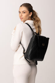 Twin-set Zaino In Ecopelle Matelassé 252TB7055 NERO