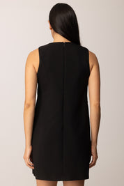 Khloe Femme Abito a Sacchetto con Banda Laterale In Pizzo BLACK