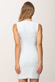 Elisabetta Franchi Abito a Tubino con Bottoni Gioiello AB80057E2 STARLIGHT