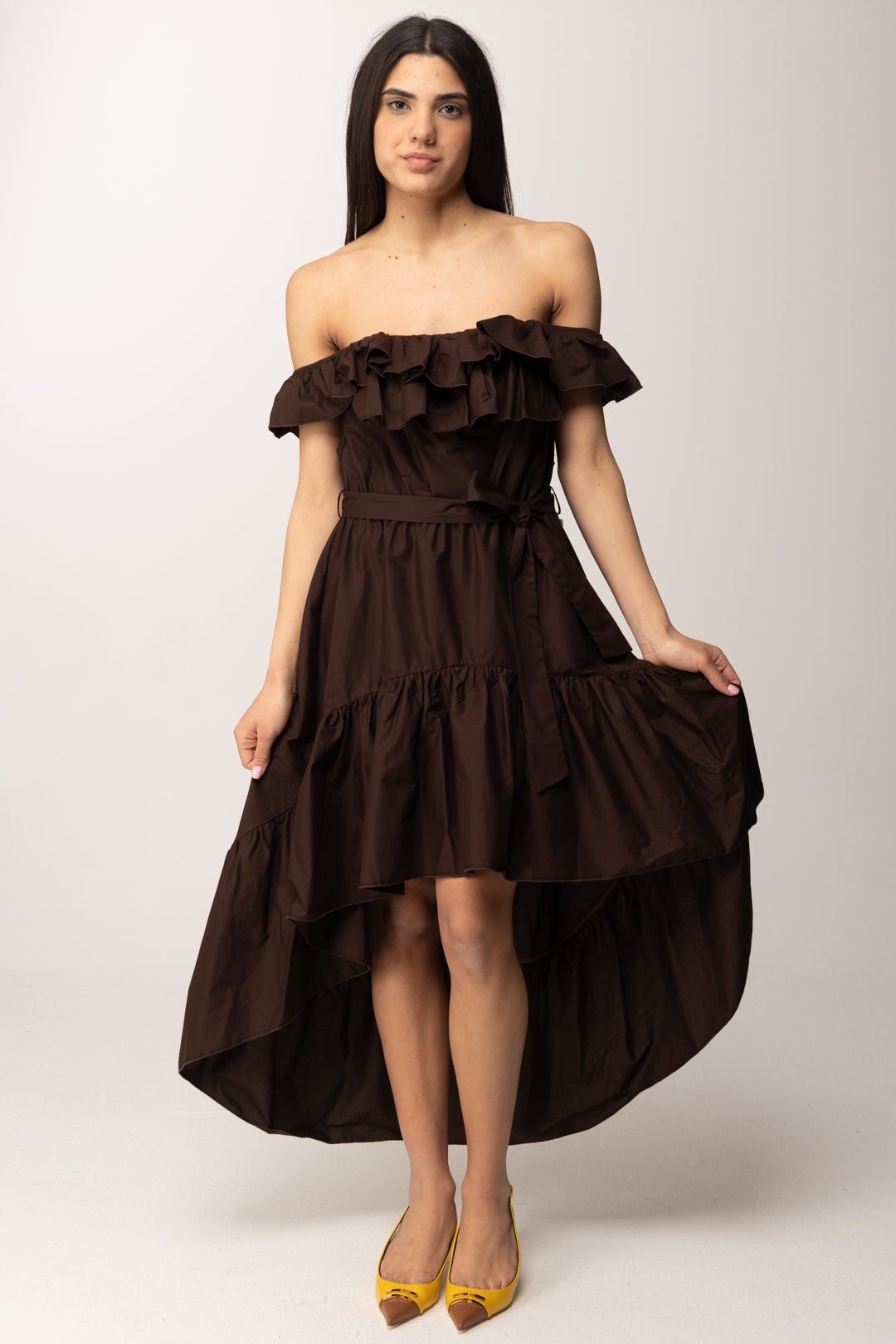 aniye by olga dress with anthracite glitter ruches Aniye By
