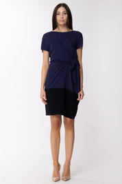 Jucca Abito Bicolor con Nodo Laterale J2317003 BLU/NERO