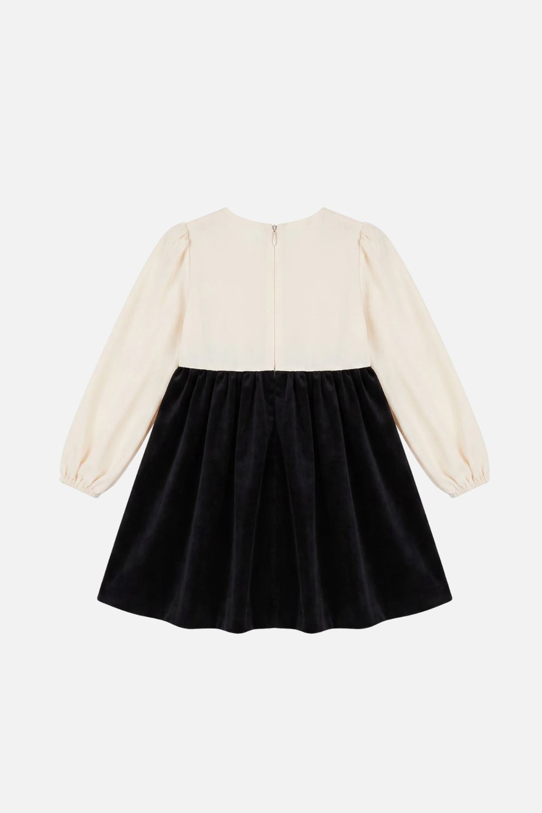 Elisabetta Franchi Bambina Abito Bicolore con Maxi Fiocco EGAB2460VE018.N077