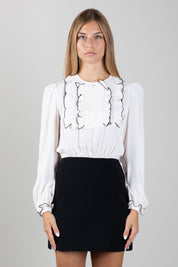 Elisabetta Franchi Bambina Abito Bicolore con Ruches EFAB6890VI011.D759