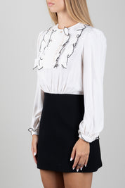 Elisabetta Franchi Bambina Abito Bicolore con Ruches EFAB6890VI011.D759