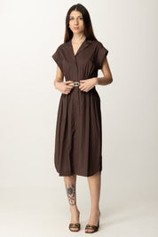 Twin-set Abito Chemisier con Cintura 251TT2102 COFFEE