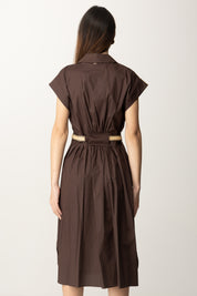 Twin-set Abito Chemisier con Cintura 251TT2102 COFFEE