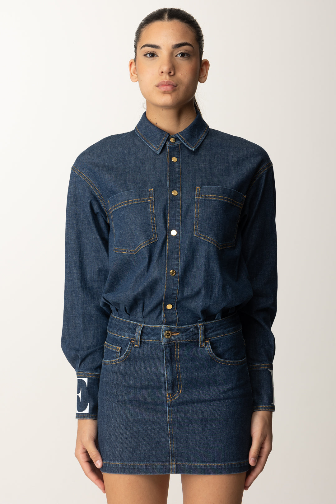 Denim Dress Kocca Abito Jeans Shirt Dress Vestito Jeans Vestito