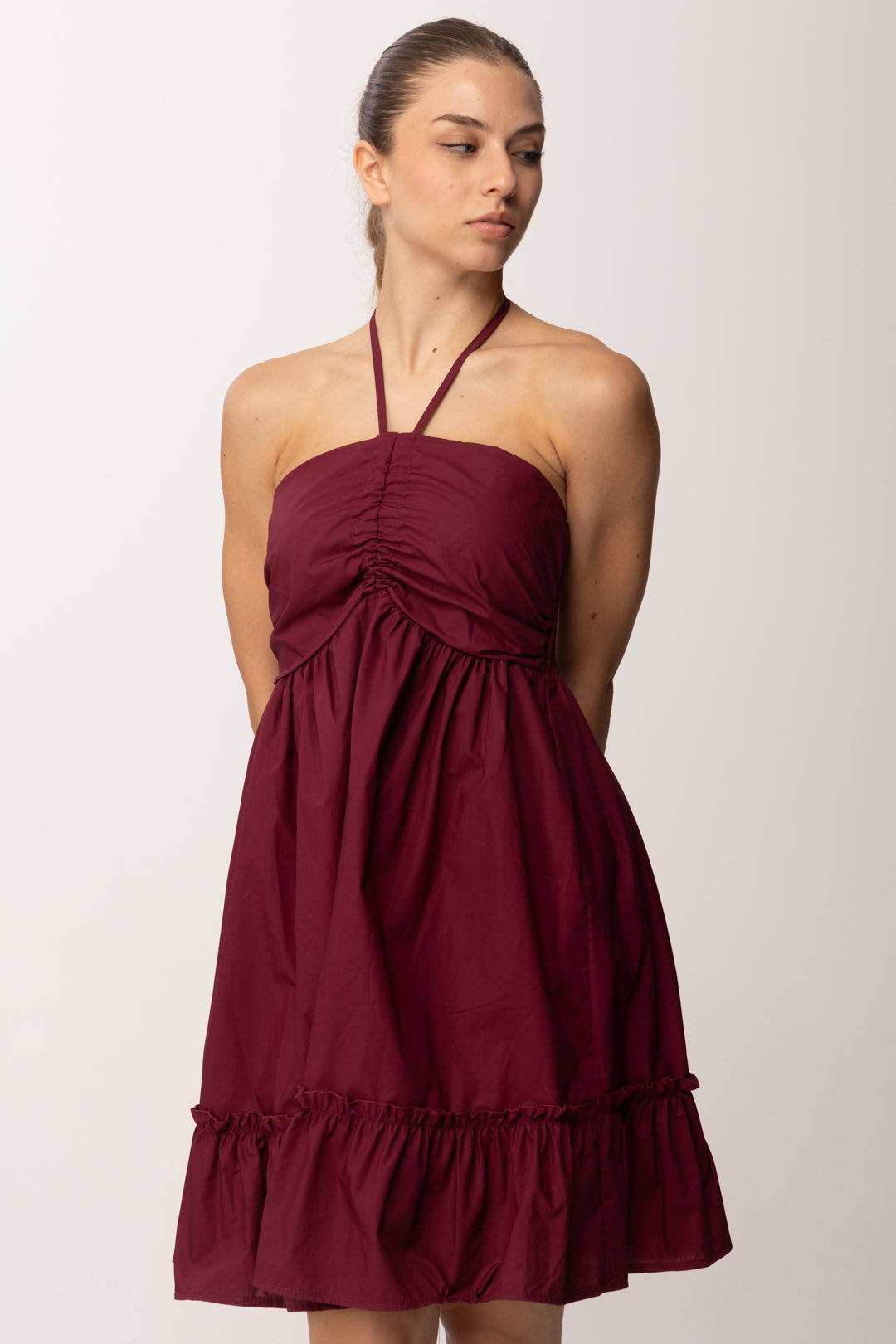 Khloe Femme Abito con Bratelline Al Collo 25200 BORDEAUX