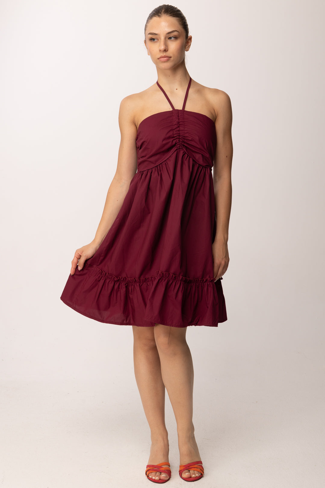 Khloe Femme Abito con Bratelline Al Collo 25200 BORDEAUX