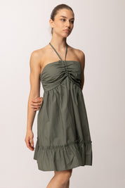 Khloe Femme Abito con Bratelline Al Collo 25200 VERDE