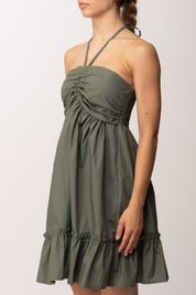 Khloe Femme Abito con Bratelline Al Collo 25200 VERDE
