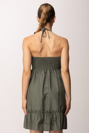 Khloe Femme Abito con Bratelline Al Collo 25200 VERDE