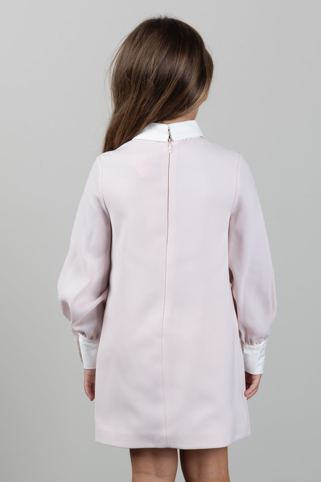 Elisabetta Franchi Bambina Abito con Colletto Asimmetrico EFAB6950GA022.C563