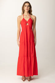 Twin-set Abito con Cut-out 251TT2027 HIBISCUS RED