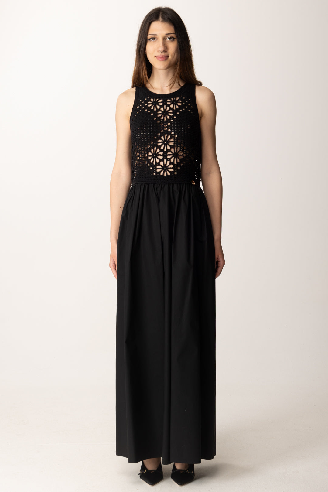 Lace Dress Twin Set Outlet Abiti Dress With Crochet Detail