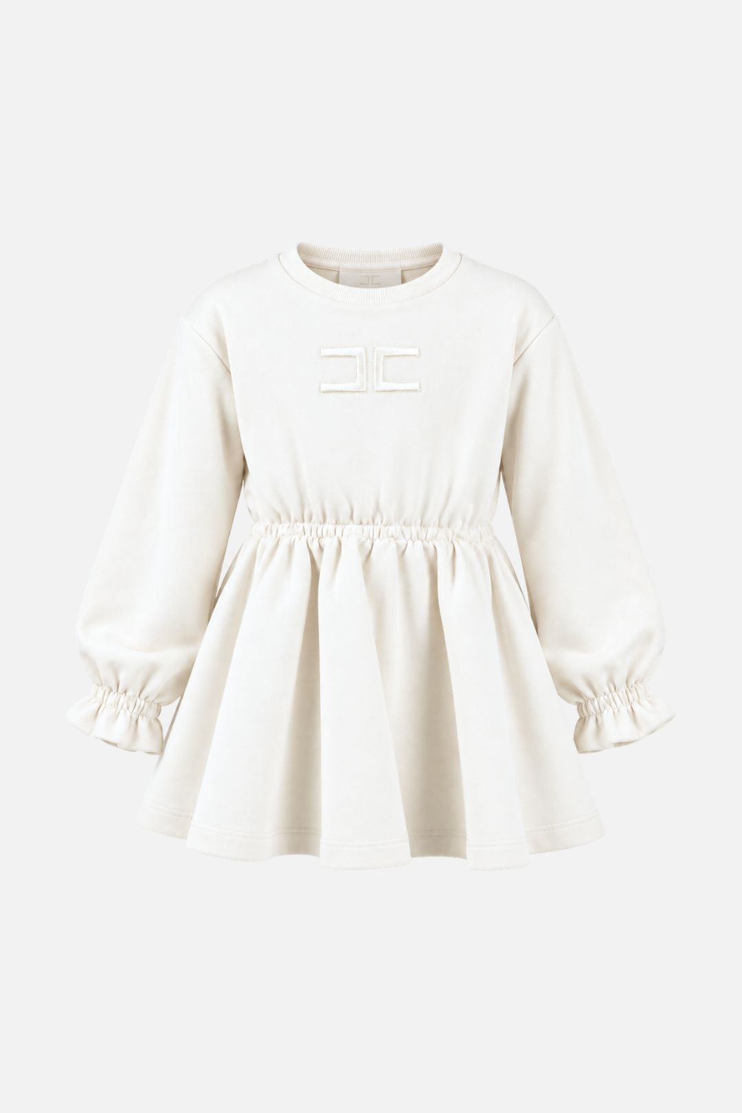 Elisabetta Franchi Bambina Abito con Logo Ricamato EGAB2470FF002.0004