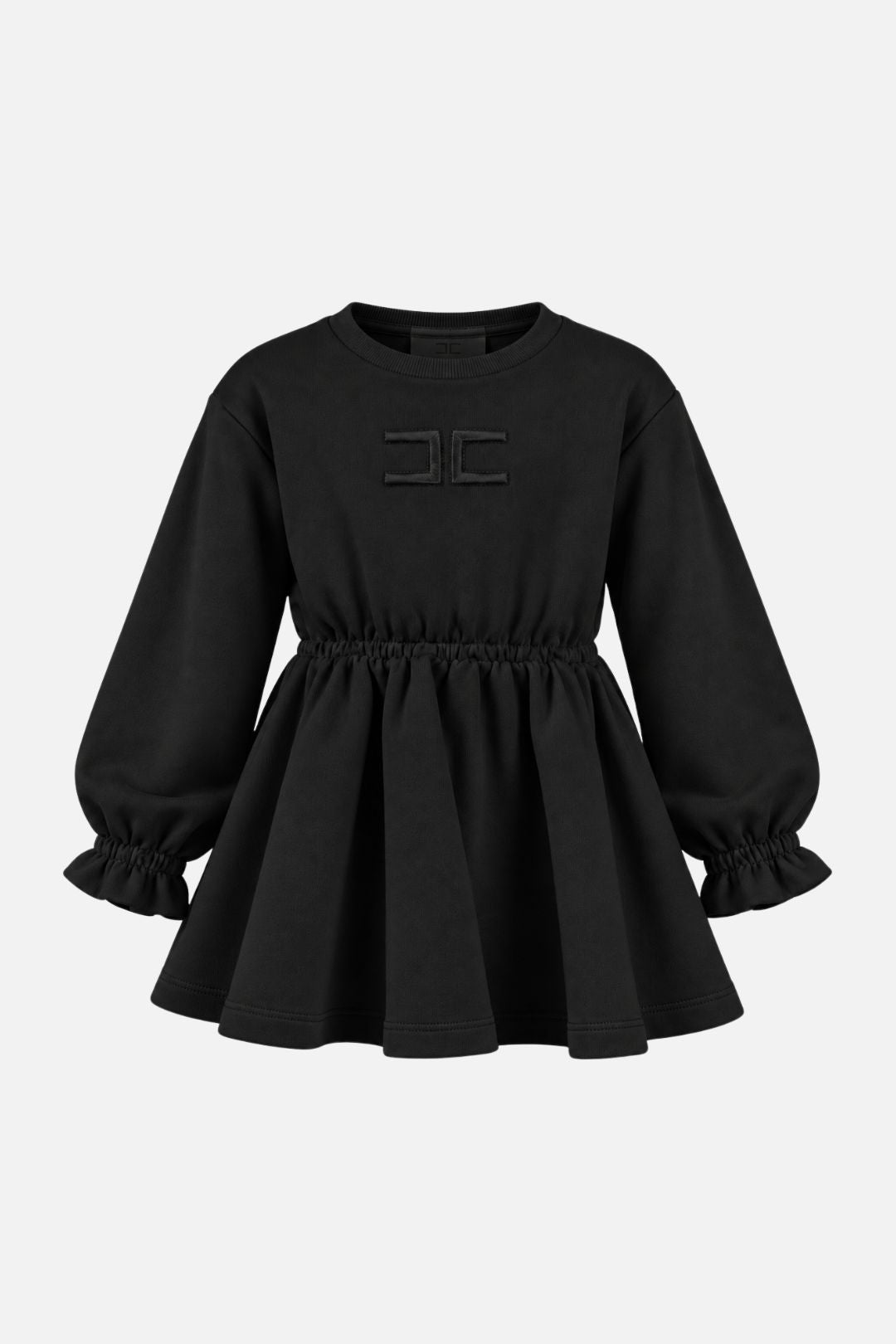 Elisabetta Franchi Bambina Abito con Logo Ricamato EGAB2470FF002.N000