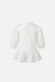 Elisabetta Franchi Bambina Abito con Ricamo Logo e Piuma ENAB0890FF002.0115