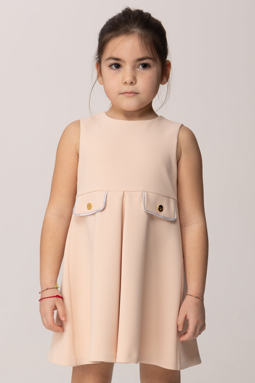 Elisabetta Franchi Bambina Abito con Taschini Profilati EGAB2230GA022.C145
