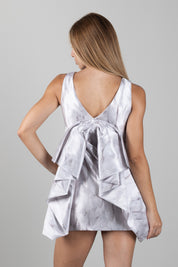 Elisabetta Franchi Bambina Abito Corto con Ricamo Piuma e Logo EFAB7090GA022.0067
