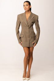 Aniye By Abito Giacca Lexa Motivo Check 181225 BLACK COFFEE