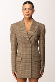 Aniye By Abito Giacca Lexa Motivo Check 181225 BLACK COFFEE