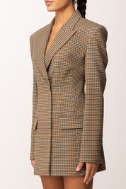 Aniye By Abito Giacca Lexa Motivo Check 181225 BLACK COFFEE