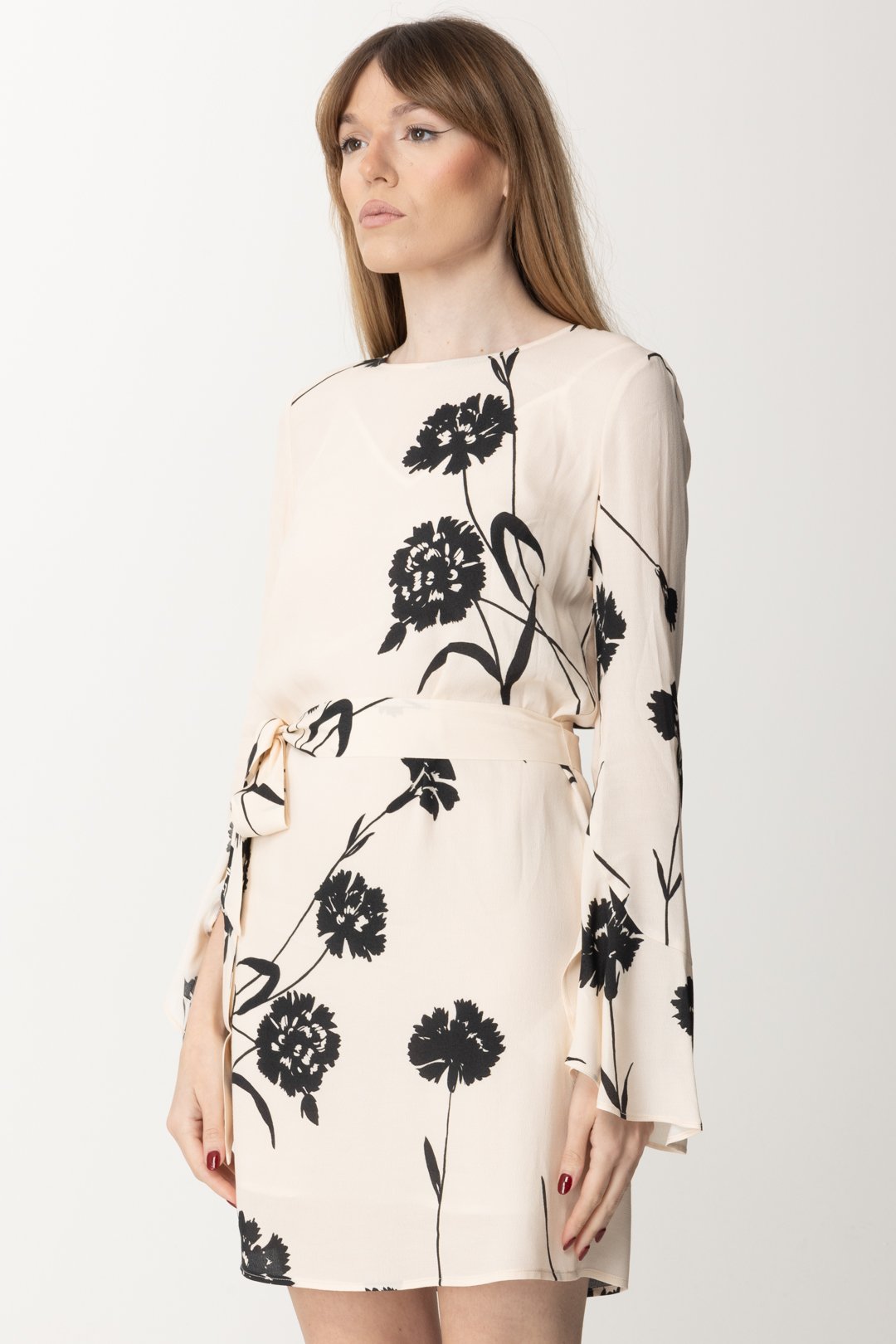 Dress Vestito Twin Set Fiori Floral Dress Twin Set Abiti Lunghi A